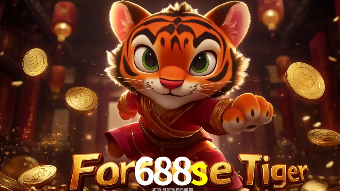O carismático mascote do jogo de slot Fortune Tiger, um tigre fofo em pose de artes marciais, pronto para trazer sorte e multiplicadores de ganhos no cassino online 688s.